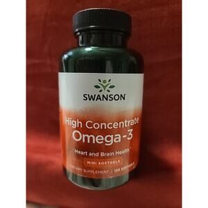 Omega-3 No fishy odor 120 MINI softgels Heart Brain Cognitive Joint Skin Health